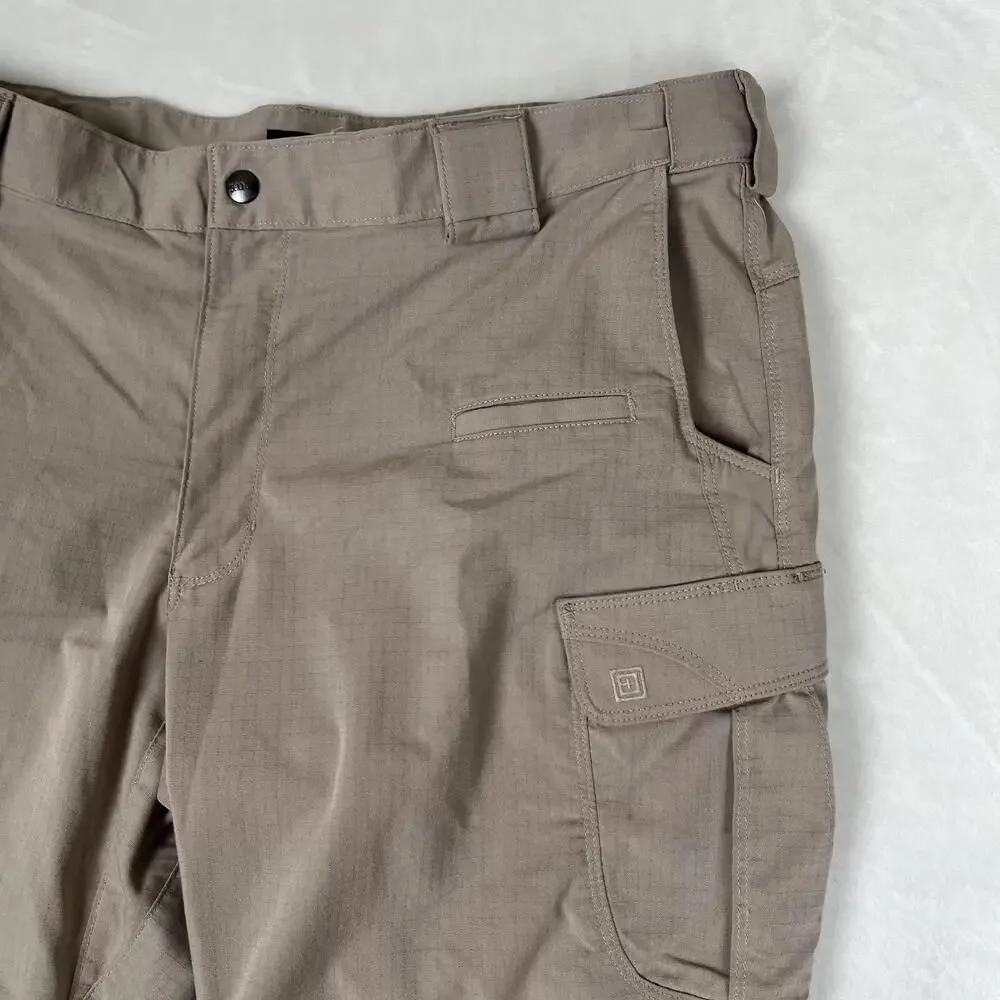 5.11 Tactical Cargo Pants Mens 40x32 Beige Regular Fit Microfiber Workwear